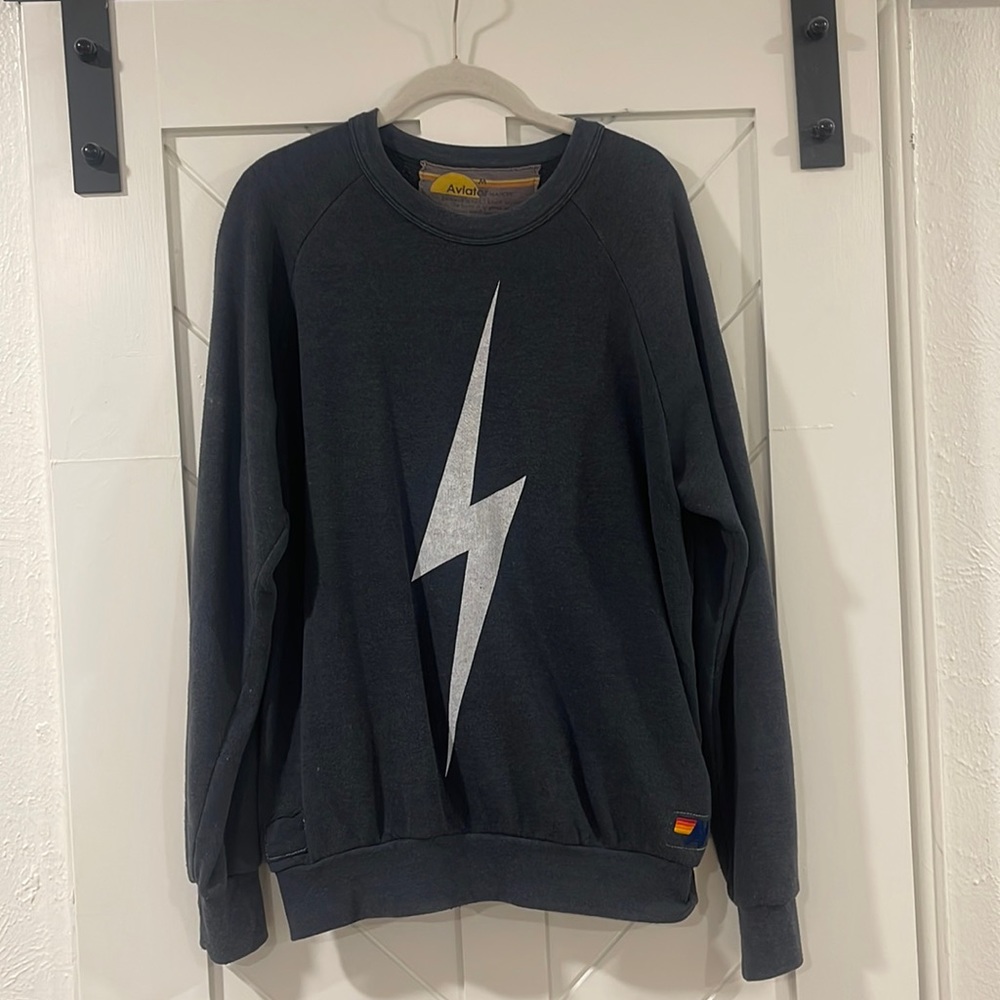 AVIATOR NATION lightning bolt sweatshirt